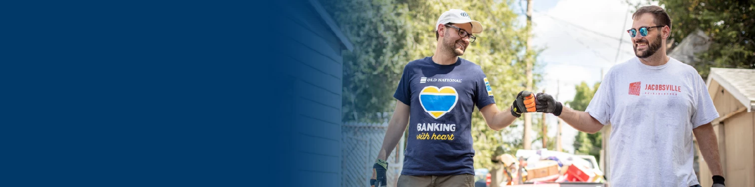 Volunteers out helping in the communities