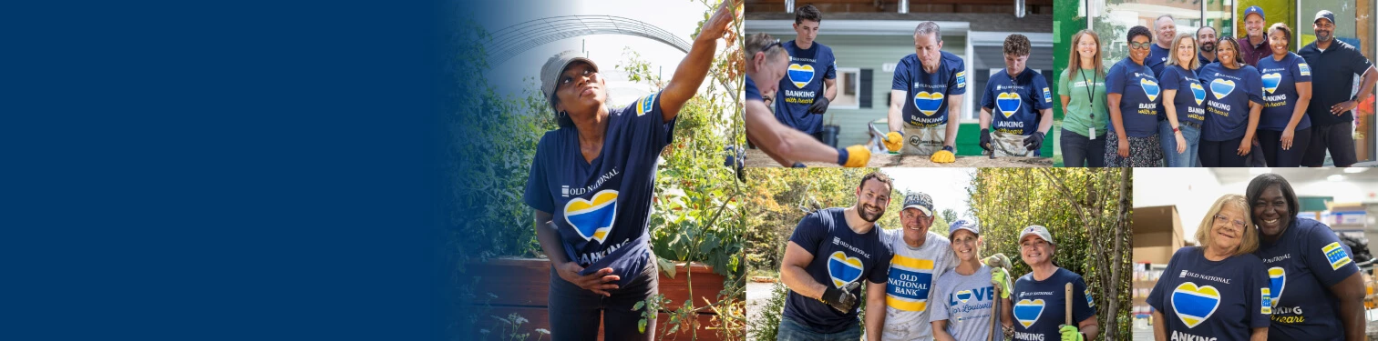 Associates out in the community volunteering