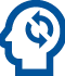 Old National Bank's graphic icon of a head with circling arrows inside