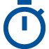 Old National Bank's graphic icon of a stopwatch