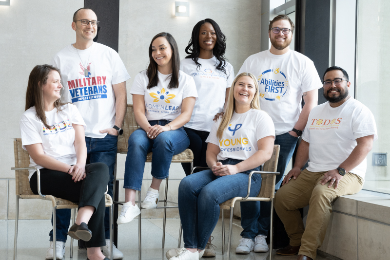 Coworkers promoting Diversity in the workplace