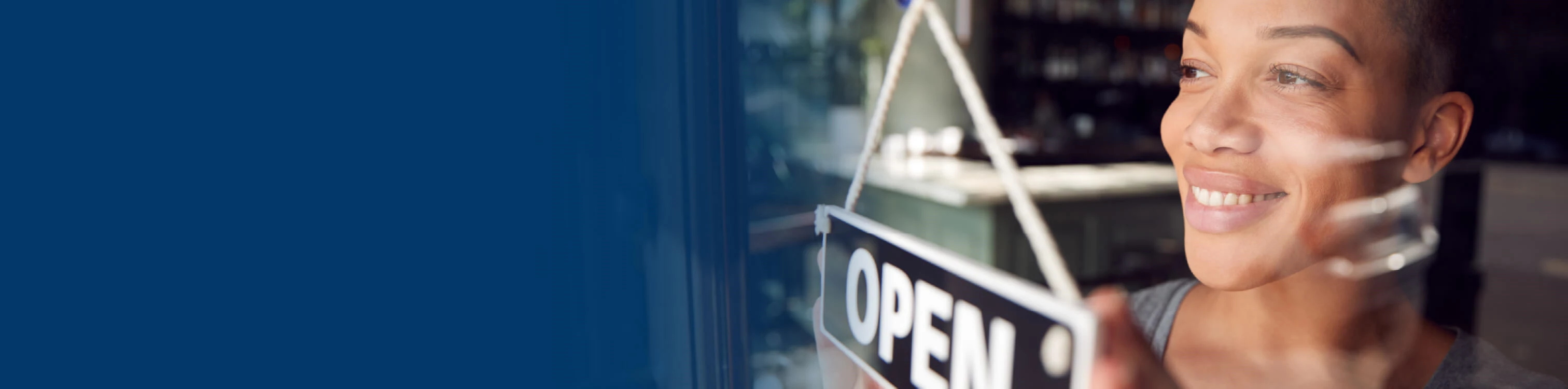 A franchise owner opening her store