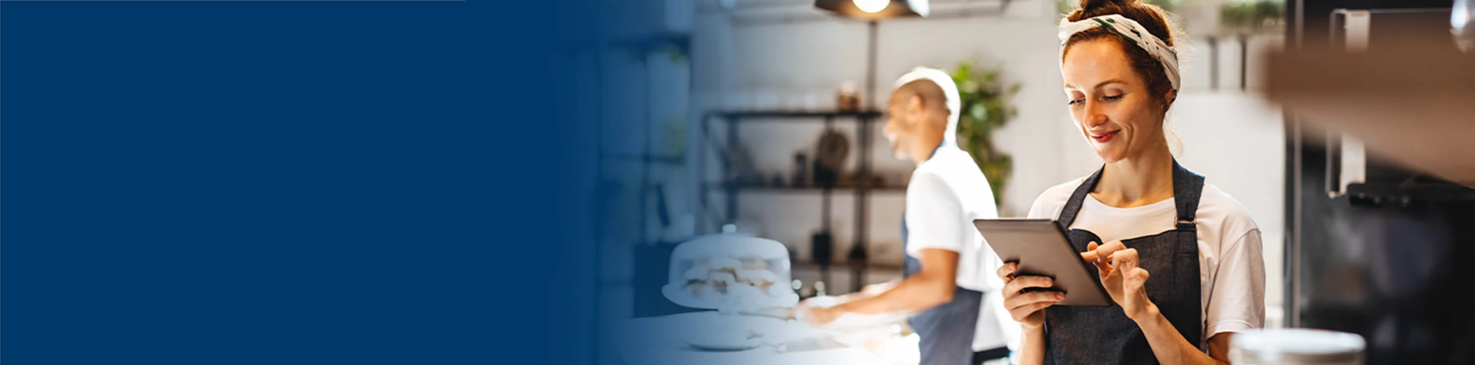 A business owner looking for merchant services
