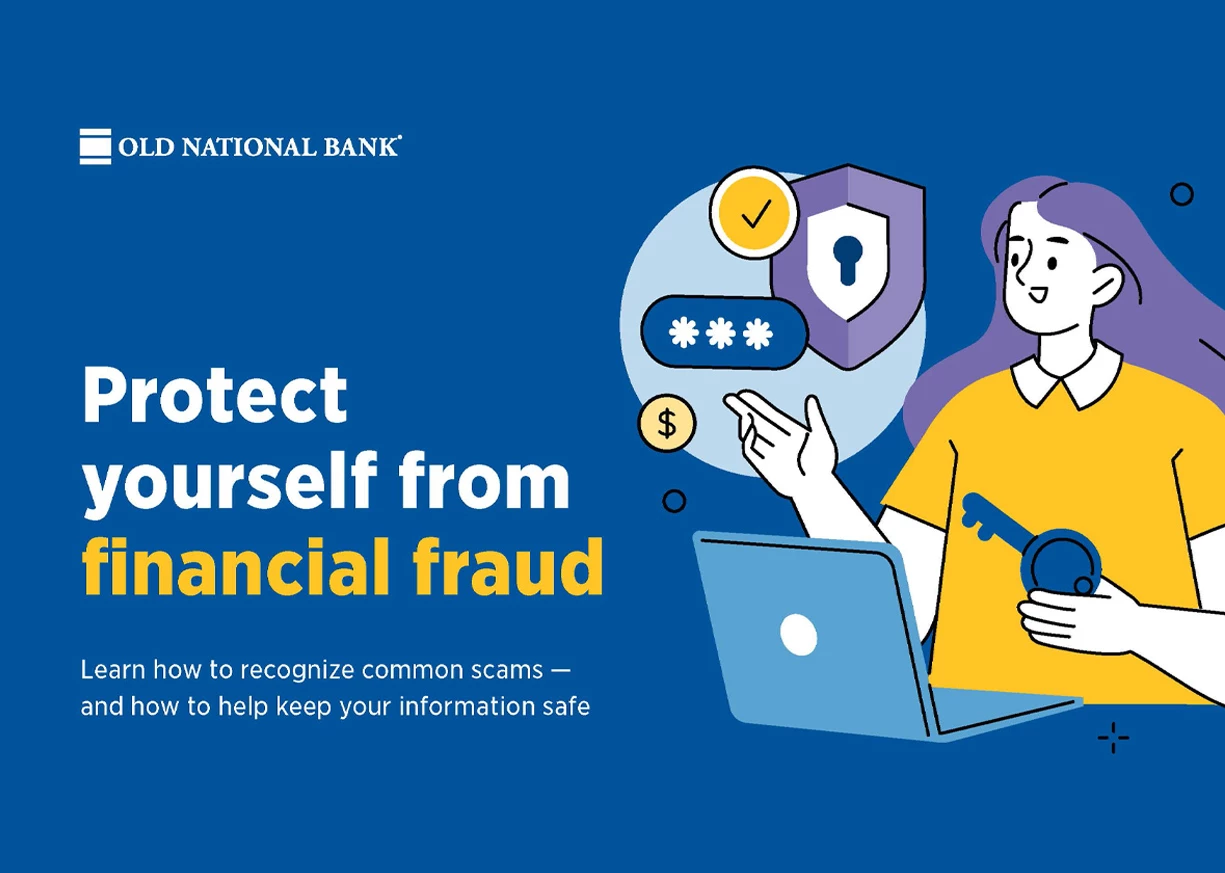 Protect yourself from financial fraud infographic