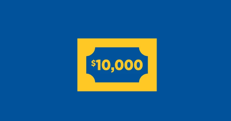 Old National Bank's graphic of the $10,000 client appreciation grand prize