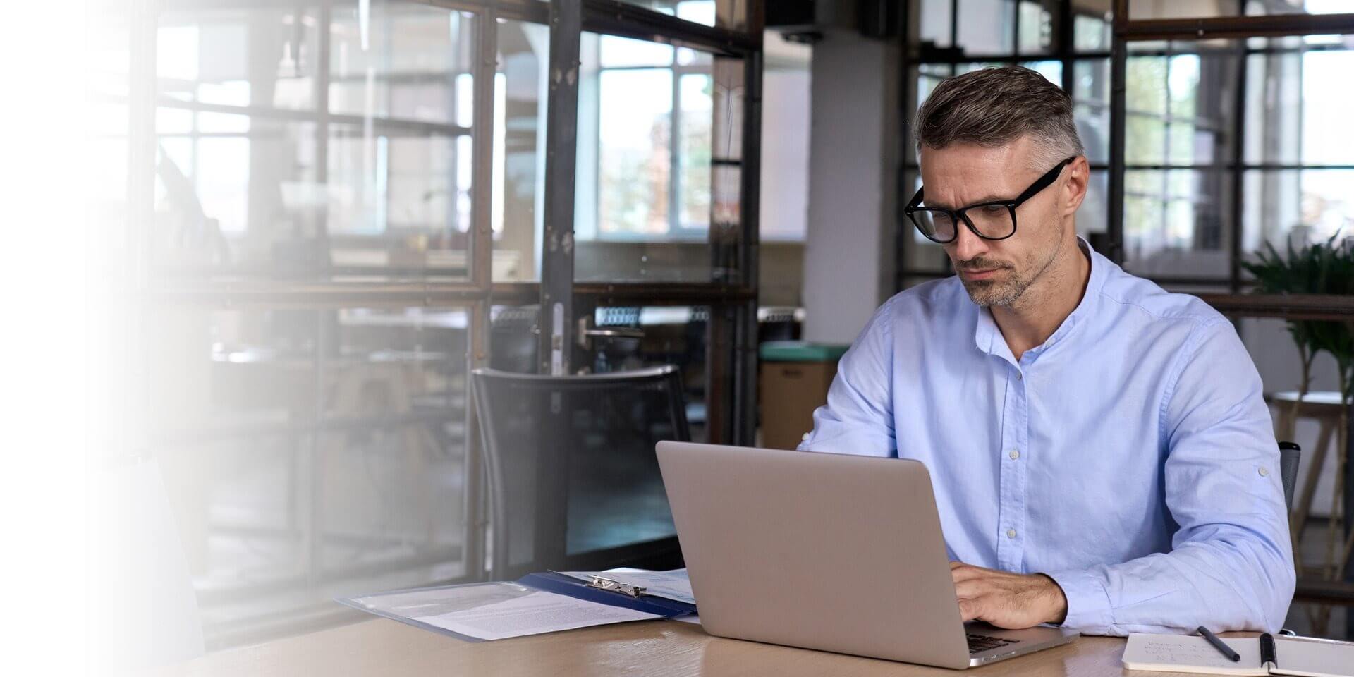 A man researching changes regarding LIBOR