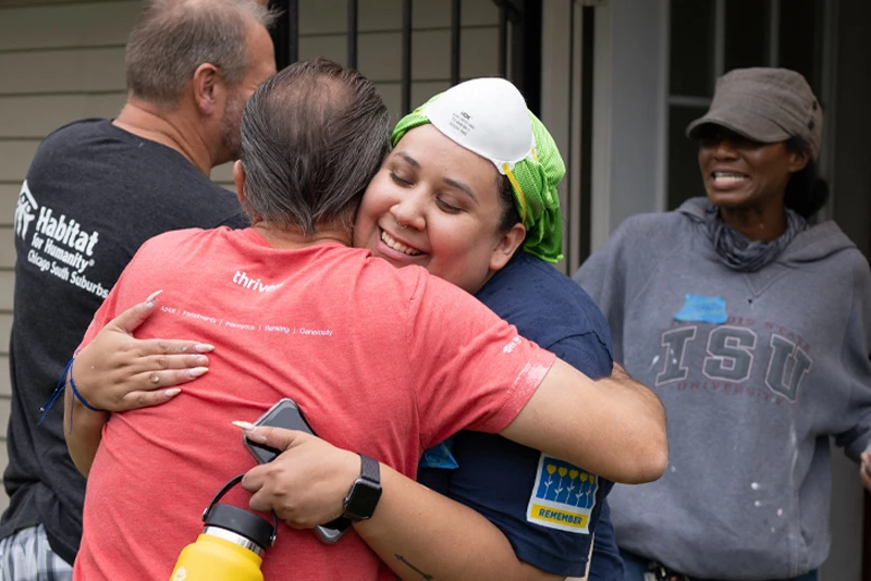 Team members volunteering at Better Together days