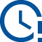 Clock alert icon