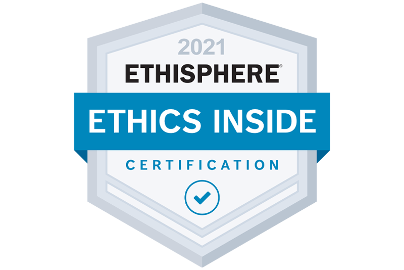 2021 Ethisphere Ethics Inside Certification Logo